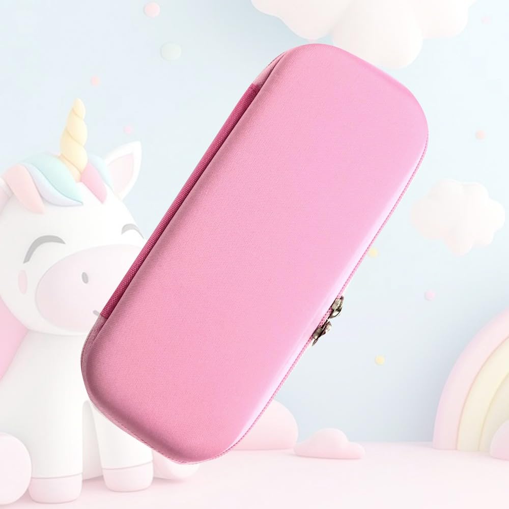 RSINC 3D Unicorn Pencil Box, Large Capacity Pencil Case,  Pencil Box Travel Pouch Bag for School Girls |  E Unicorn Pencil Pouch Pink