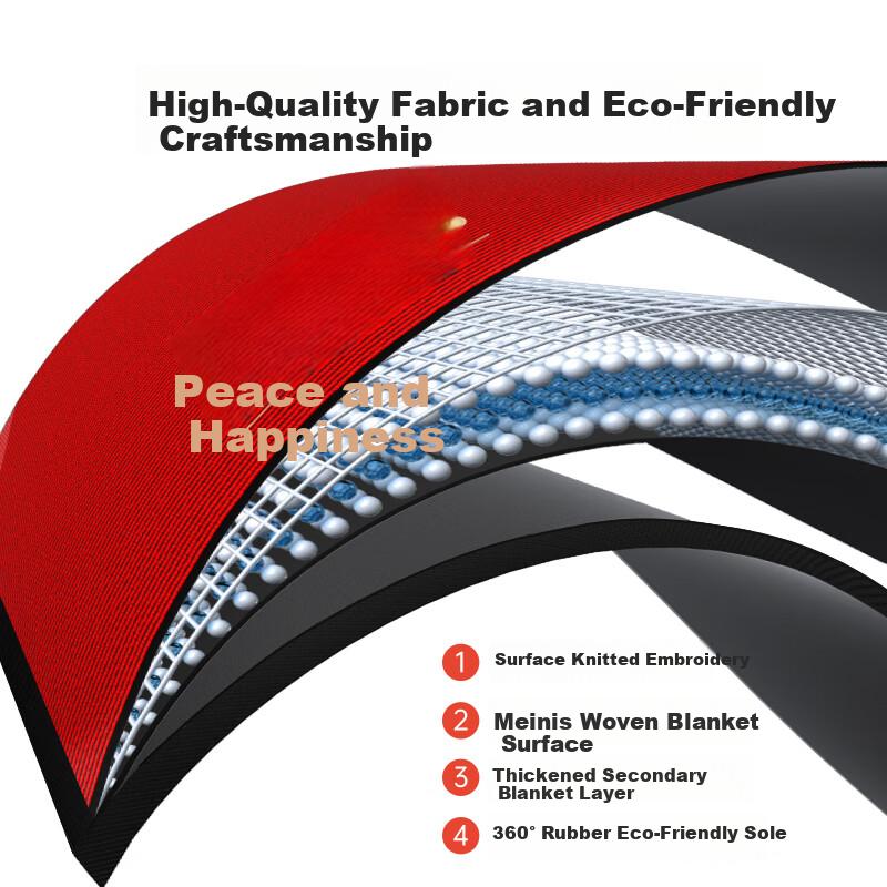 Southern Life Premium Entrance Floor Mat Luxury Thickened Red Anti-Slip Door Mat High-End Carpet