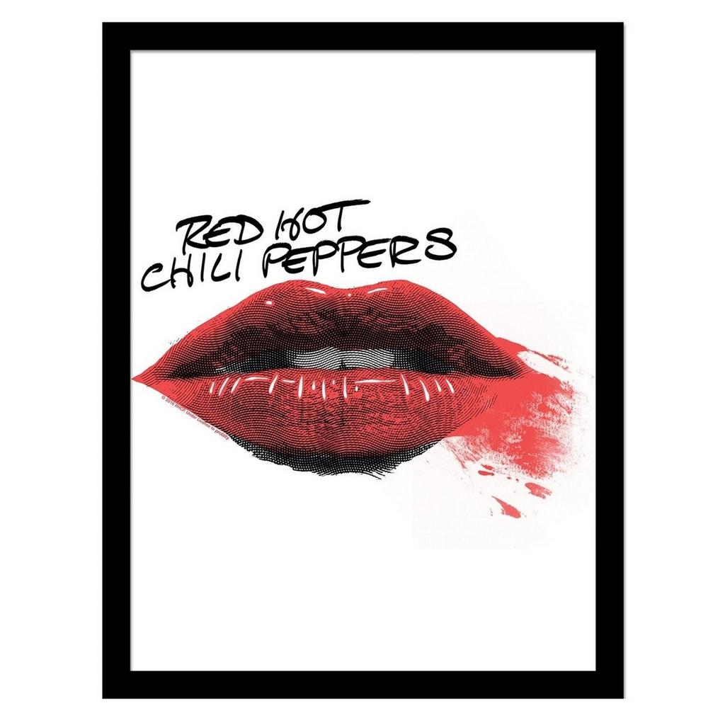 Red Hot Chili Peppers Lips Framed Poster