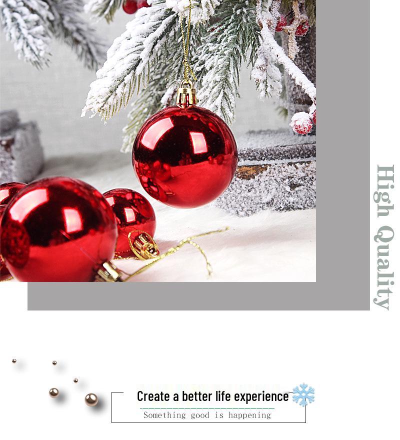 Boxed Set of 100 Christmas Ball Ornaments - 3/4/6cm Tree Decorations