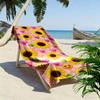Sunflowers and Emoji Hearts Beach Towel Quick-drying for Travel Outdoor Sports Jogging Beach and Swimming