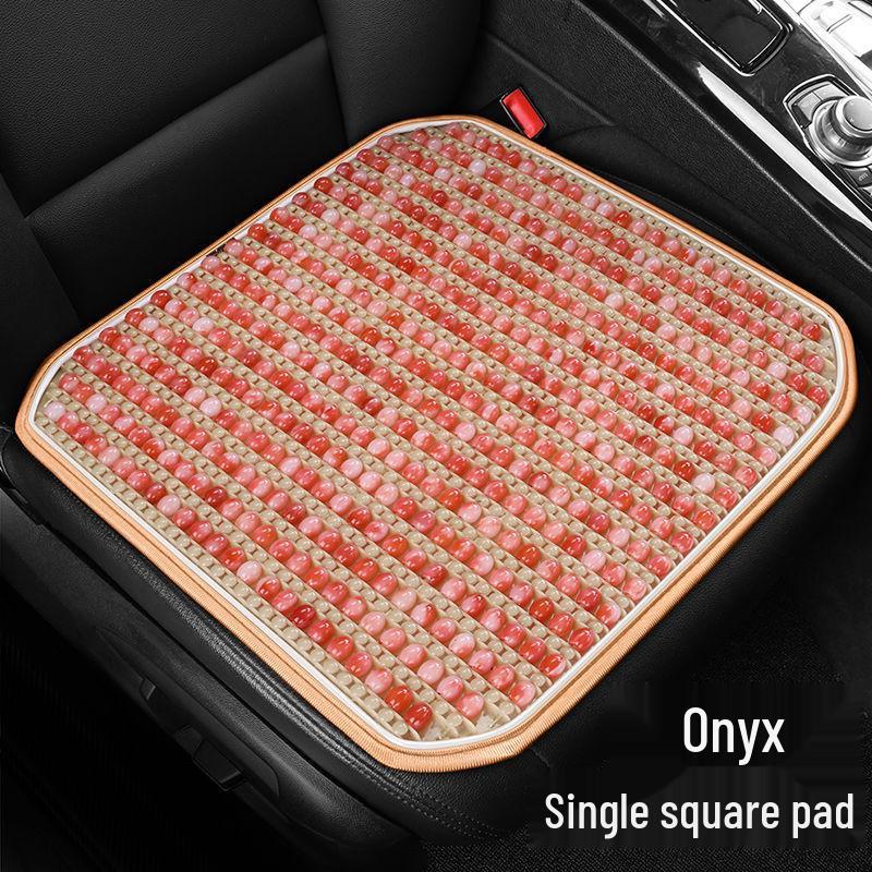 

Вентилируемая летняя подушка для автомобильного сиденья - Дышащий прохладный коврик из смолы с бусинами из имитации нефрита 1 Lumbar Support