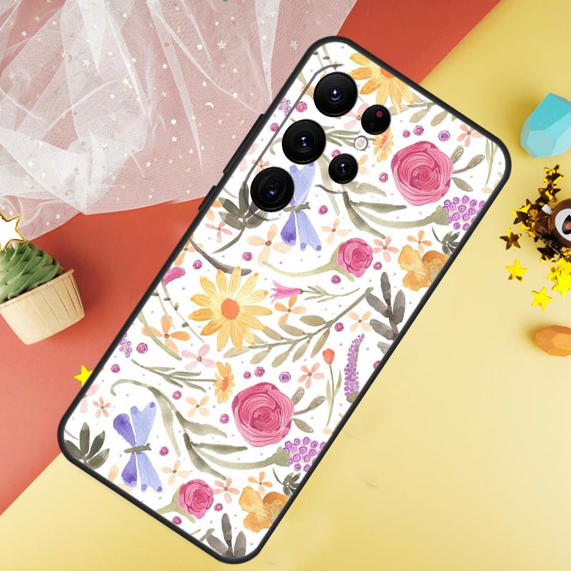 Libellen Handyhülle Für Samsung Galaxy S26 S25 Ultra S23 S21 S20 S22 S24 FE S10 Plus Hülle Coque