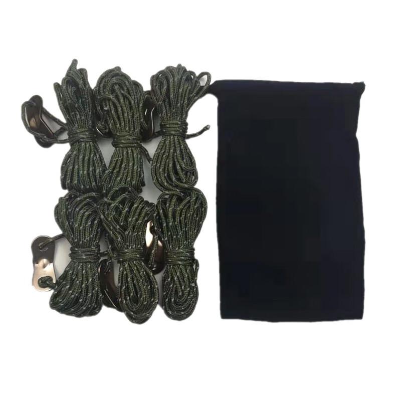 Camping Reflective Guy Ropes with Aluminum Adjusters