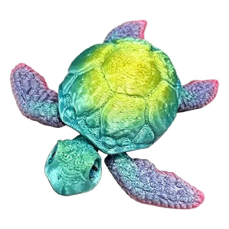 3D Printed Sea Turtles ,Flexible Joints Articulated Sea Turtles Fidgety Toy Sea Turtles Statue Ornament for Home Decors