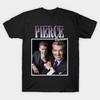 Herren Schwarzes T-Shirt mit Aufdruck Pierce Brosnan No-Cut Transferpapier Druck Baumwoll-T-Shirt