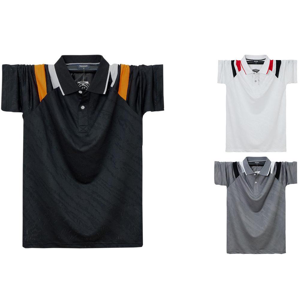 Ice Feeling Breathable Mesh Sports Short-sleeved T-shirt Men's Thin Ice Silk Quick Dry Clothes Plus Size