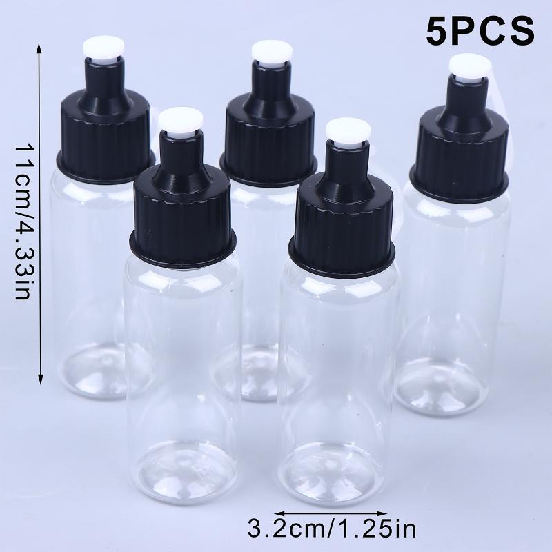 Airbrush Kit with 50ml Bottle & 0.2-0.8mm No-Clean Disposable Nozzles - Spray Tool Module