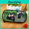 Trousse à crayons en nylon grande capacité Naruto Uchiha Kakashi pour étudiants et usage de bureau
