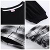 Mskikefly Loungewear Top Long Comfortable Comfortable for Sports and Comfortable Cotton Black Women's Pajamas, 2-Piece Set, & Pants, Sleeve,