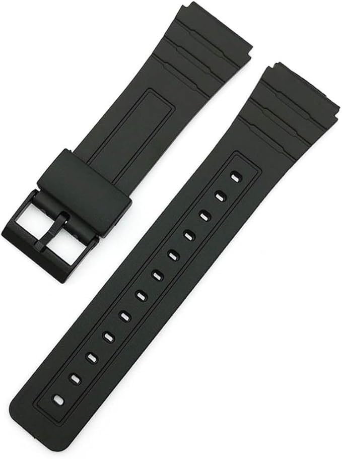 Универсальный силиконовый и регулируемый сменный ремешок для часов 22 мм, водонепроницаемый, дышащий, влагоотводящий, легкий, длина, 12 мм, 14 мм, 16 мм, чёрный