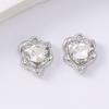 5pcs Elegant Crystal CZ Love Heart Charms Pendants for Necklace Earrings Bracelet DIY Jewelry Making Accessories Supplies