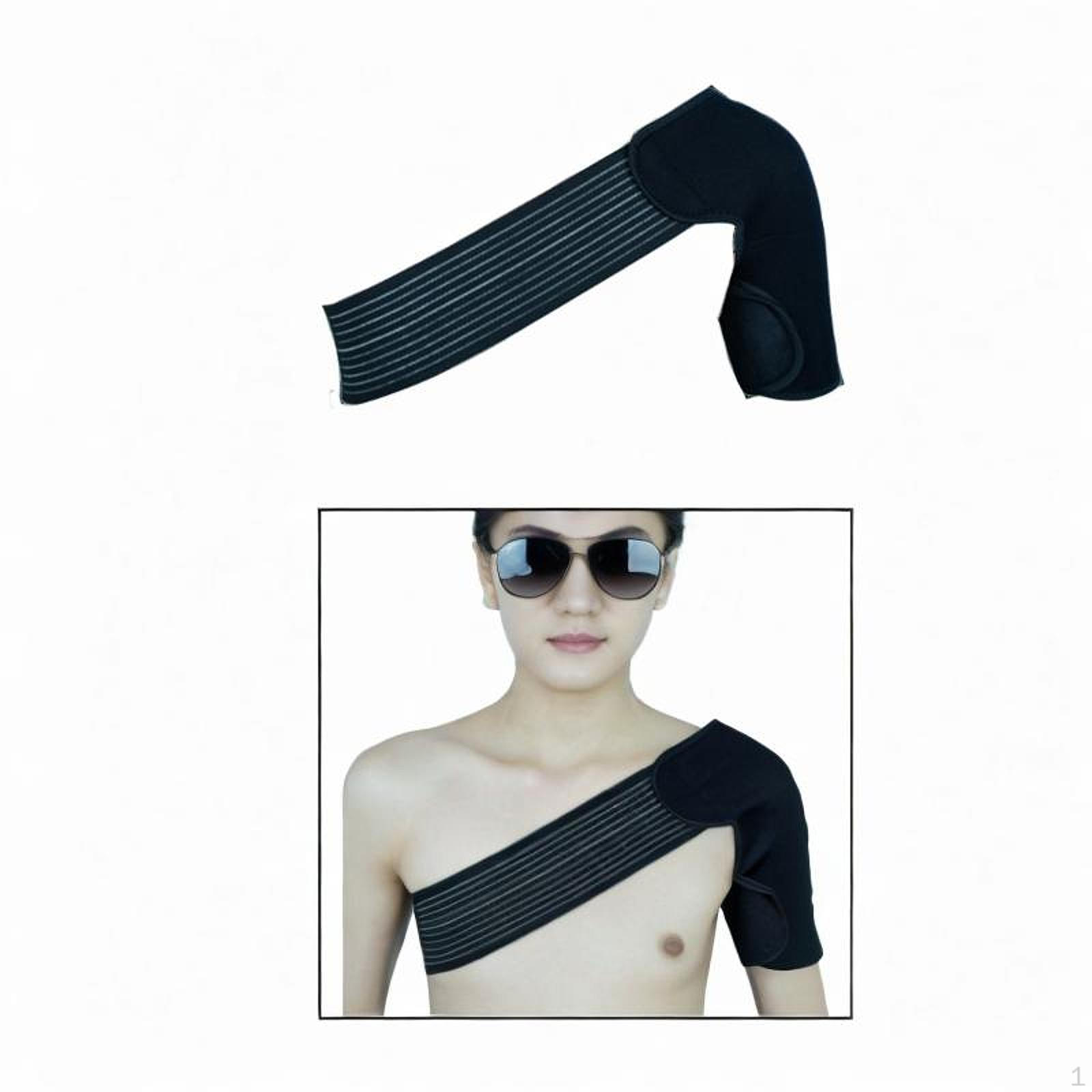 

Плечевой бандаж Поддерживающий ремень Регулируемая эластичная обертывающая лента Для домашнего спортзала Занятия спортом Одиночная защитная манжета