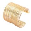 European & American Punk Metal Open Cuff Bracelet: Wide Hollow Bangle Armband