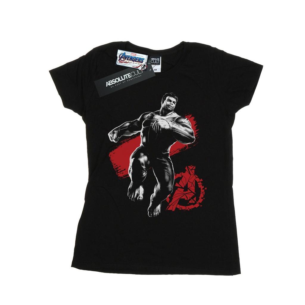 Marvel Womens/Ladies Avengers Endgame Mono Hulk Cotton T-Shirt