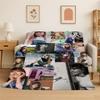 Fashion Aitana Spanish Singer Flannel Blanket Soft Warm Throw Blanket for Bedroom Living Room Bed Travel Camping Picnic Gift