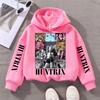 Mode Kinderbekleidung Cartoon-Druck Sweatshirt Lässiger Komfort Kapuzenpullover Mädchen