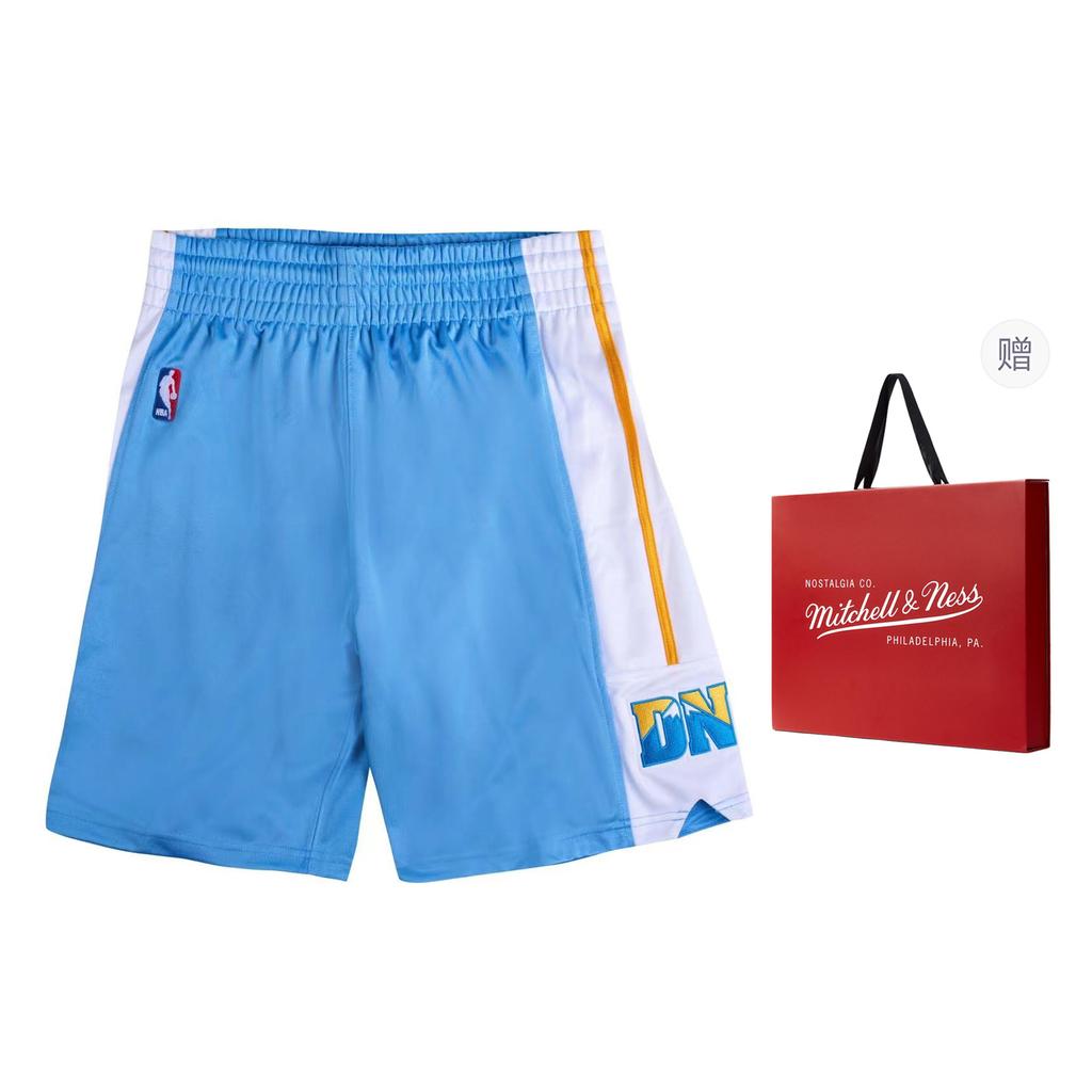 Mitchell & Ness x NBA Authentic Basketball Shorts Unisex Blue ASHR7102-DNU03PPPLTBL