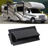 RV Range Hood Vent Cover with Lockable Clip Exterior Vent Cover for RV Trailer Boat Marine Yacht Bla
