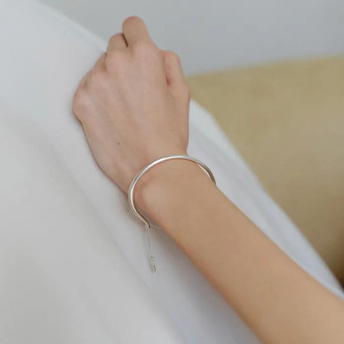 [VEI] 925silver SIGNATURE CHAIN BANGLE_OE2A2MBR40