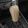 1pc Black PU Leather Gear Shift Knob Cover Non-Slip, Diamond Stitch Design,Comfortable Grip for Enhanced Driving Experience, Car Interior Accessory