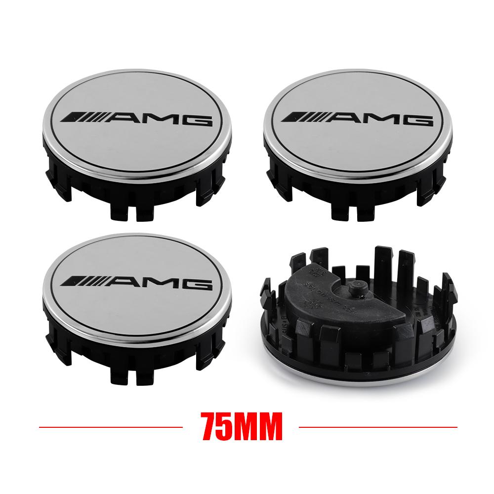 75mm Wheel Center Cover Stickers Hub Cap Accessories For Mercedes Benz W212 W213 W214 W210 GLK GLS W203 W204 W211 AMG CLS ML C36
