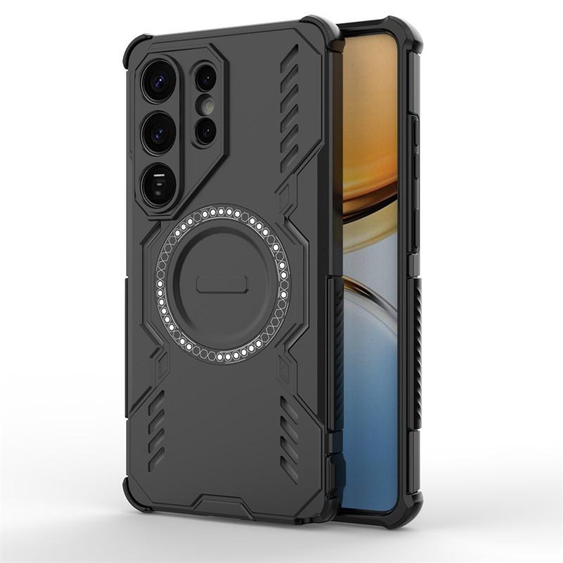 Kylflänsring Magnetiskt Fodral för Samsung Galaxy S26 Ultra S25Edge S24 S23 Plus Stöttåligt Otter Box Armor Lins Skyddande Fodral