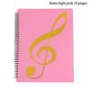 Flexible 20 Pages Piano Music Score Folder A4 Music Book Clip Sheet Note Folder Piano Paper Sheets Music Binder For Practice