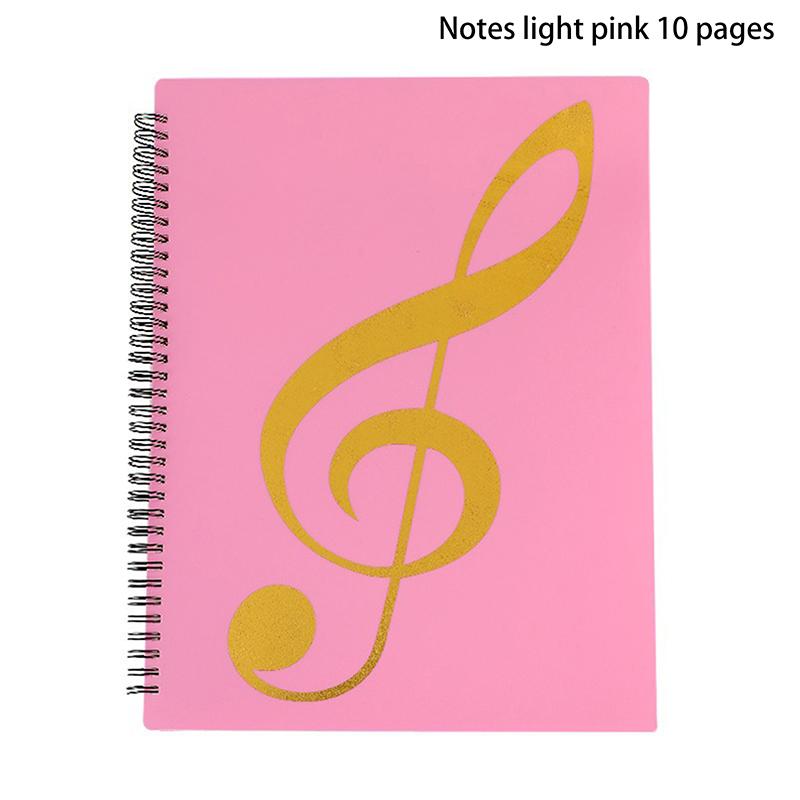 Flexible 20 Pages Piano Music Score Folder A4 Music Book Clip Sheet Note Folder Piano Paper Sheets Music Binder For Practice