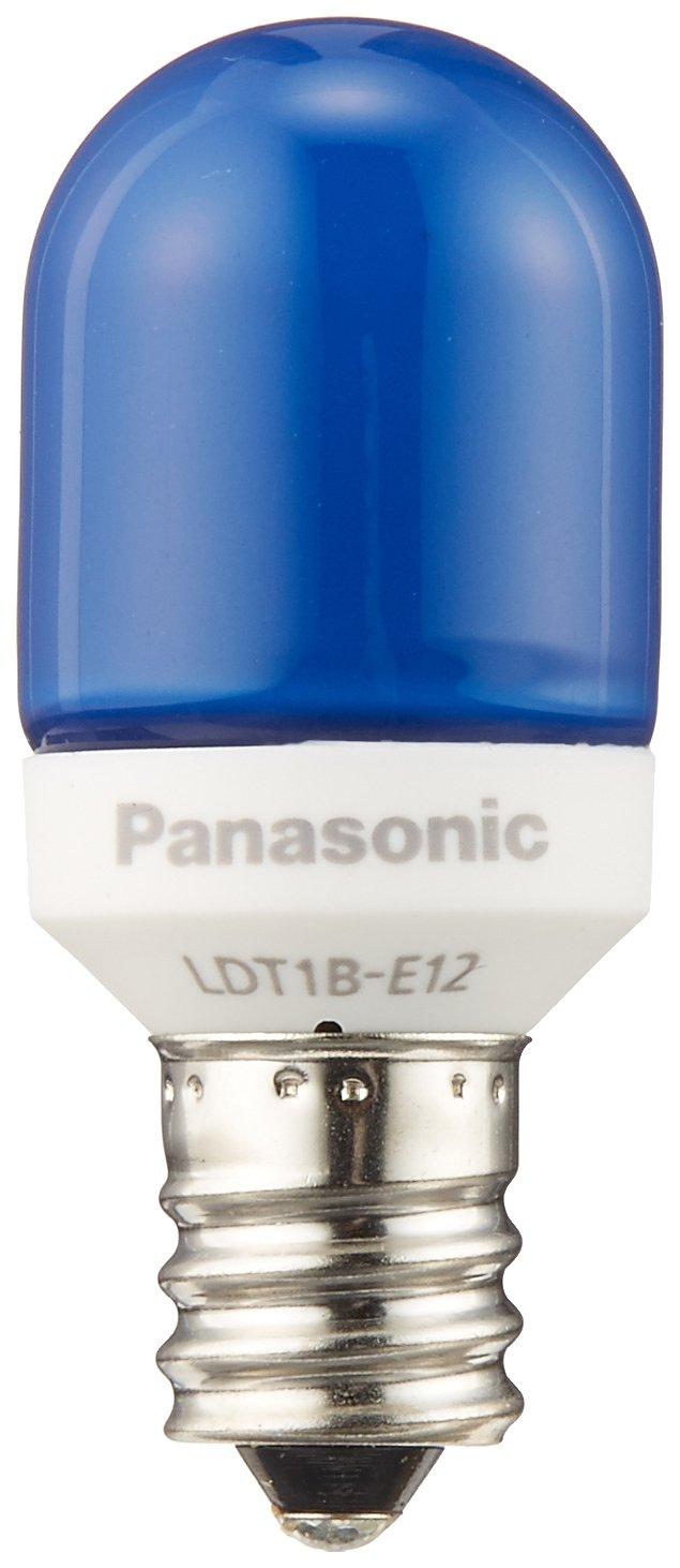 

Panasonic LED Light Bulb Compatible with Sealed Appliances E12 Base Blue Decorative Light Type LDT1BE12 (0.5W) Bulb/T