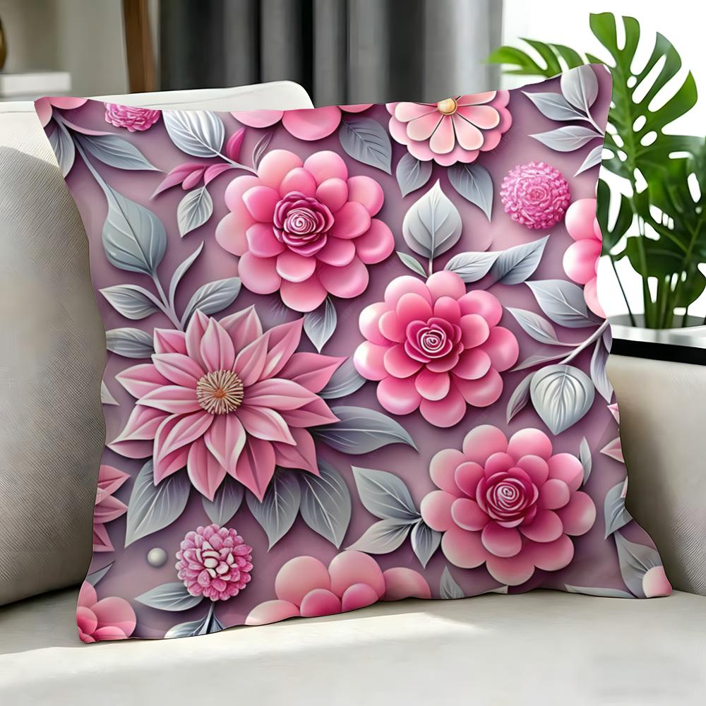 Art D Flowered Cushion Cover Cushion Cover Set Pcs X X X Pillowcase Decorative Sofa Home Decor