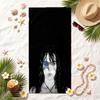 Billie Eilish (1) Měkký Plážový Ručník Stylový Ručník na Pláž a k Bazénu pro Letní Dovolenou u Moře Cestování
