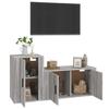 VidaXL Ensemble de meubles TV 2 pcs Sonoma gris Bois d'ingénierie 3188468