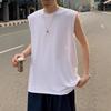 Men's Loose Fit Solid Color Sleeveless Summer T-Shirt