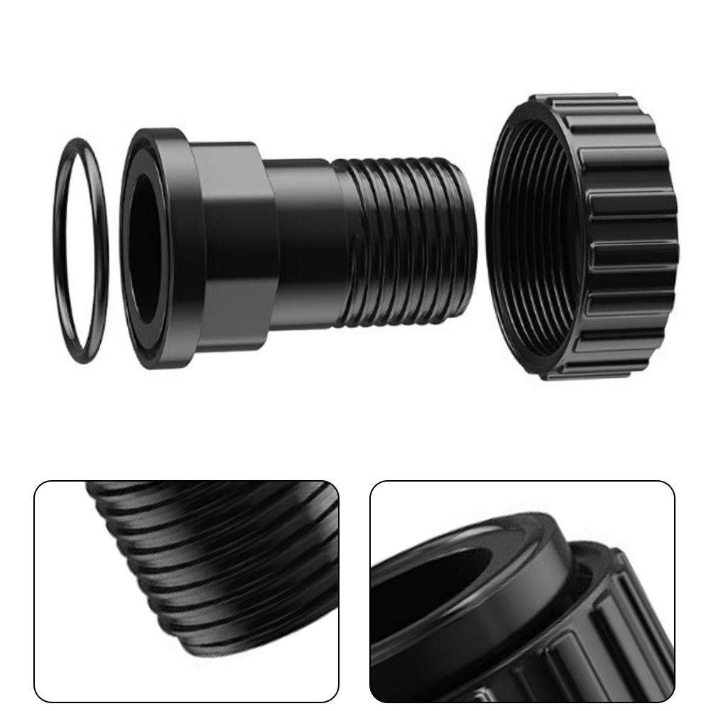 Pool Pump Repair 1-1 2 Inch Union Pool Pump Adapter Black Leak-proof Design Easy Installation Threaded Connection