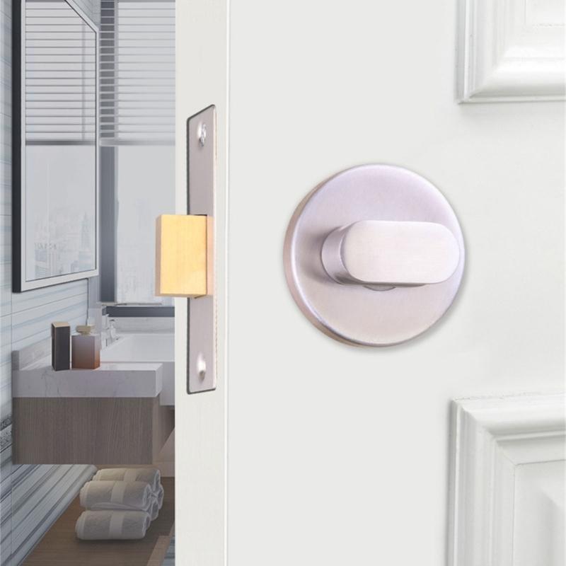 Öffentliche Toilettentürverriegelung mit rot-grünem Besetzt-Frei-Schild, Toilettenkabinentürriegel für öffentliche Toiletten