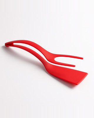 Multifunkční silikonová špachtle 2 v 1 sklopné kleště Žáruvzdorné Domácí kuchyně Vaření Steak Palačinka Vajíčko Špachtle