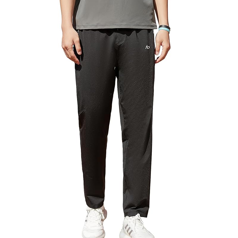 

[One to Three] sweatpants men s training wear jersey under jogger pants sweatpants cooling pants pants sportswear quick dry pants With pocket (black,