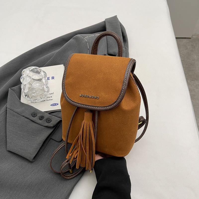 

Retro Fashion Shoulder Bag Women s New Autumn And Winter Japanese Commuter Backpack 2023 Minimalist Small Book Bag коричневый