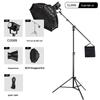 MiaoTu CL200B 200W Bi-color LED Studio Light with 95cm Octagonal Softbox Kit