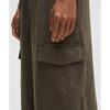 Lululemon Matte Satin Relaxed Fit Mid Rise Cargo Pant Olive Brown