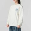 MLB New York Yankees Fashion Crew Neck Pullover Sweatshirt Unisex Sweatshirt Cream 3AMTM0851-50CRS
