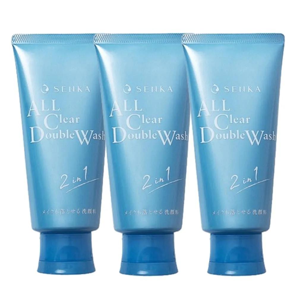 Senka All Clear Double Wash 120g x 3 Foaming Facial Cleanser