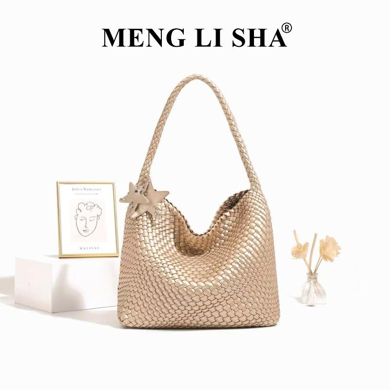 

Bag women s new simple and fashionable commuter underarm shoulder woven bag large capacity portable mother and child tote bag