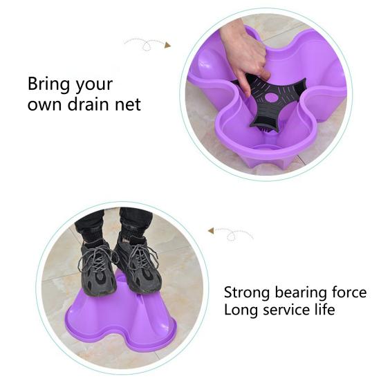 Stackable Plant Pot Creative Petal Design Multi Layers Plant Container Garden Tools