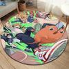 Chainsaw Man Round Area Rug Carpet Rug For Living Room Bedroom Sofa Playroom Decor Nonslip Floor Mat