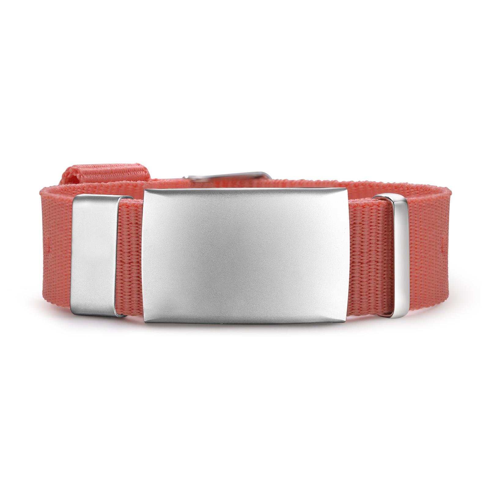 Custom Medical Alert Bracelet for Women, Adjustable Sport ID Wristband Personalized Free Engraving Unisex ift