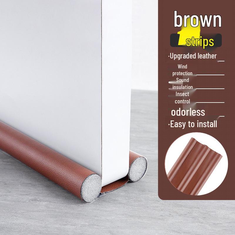 

Silent Door Bottom Seal - Wind, Dust, and Soundproofing Strip for Bedroom Doors коричневый