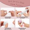 DIY Stress Ball Making Kit Tear Resistant Ball Skin Set with Filler ASMR Sensory Squeeze Craft Supply for Kid Adult Stress Tool