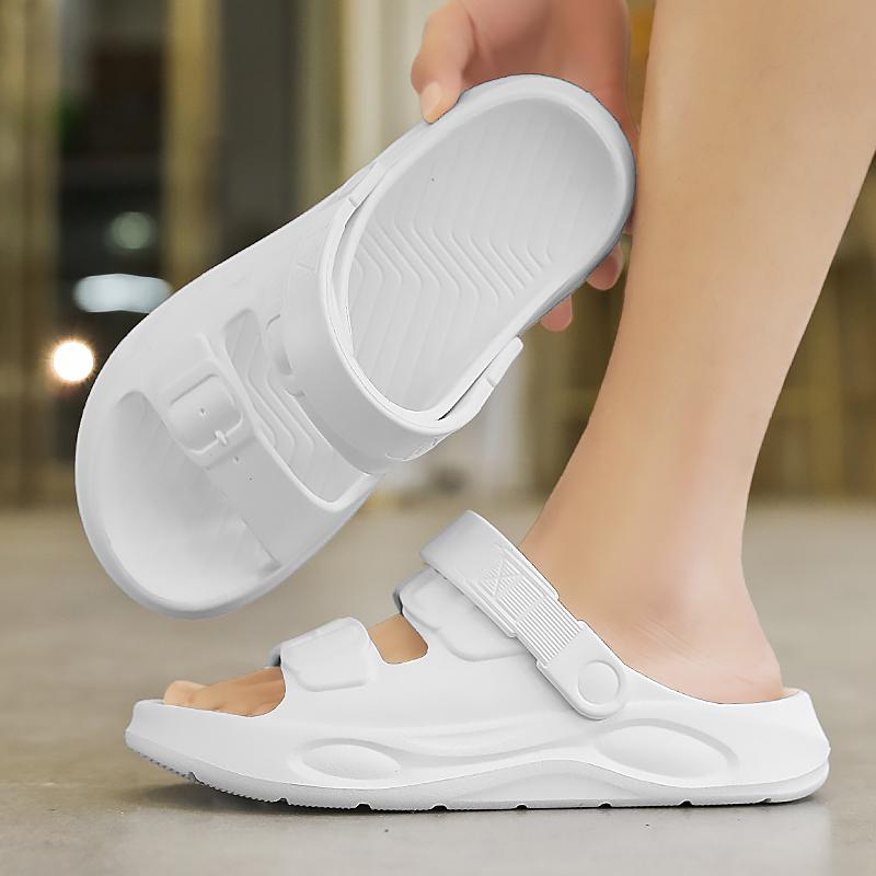 Fashion Black White EVA Sports Shoes Beach Woman Slippers Women Dormitory Casual Shoes Couple Outdoor Slippers for Men 2025 Trend